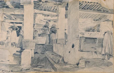 Intérieur de la laverie